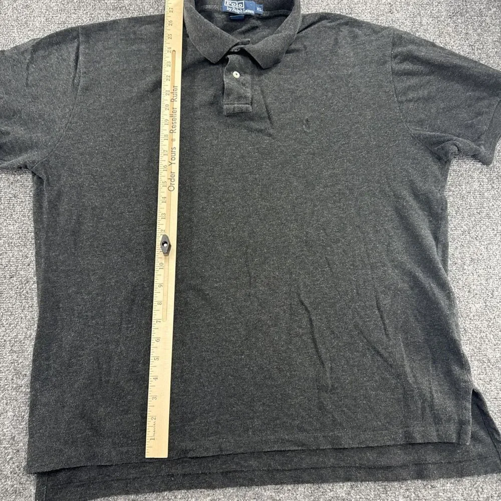 Vintage 90s Polo Ralph Lauren Polo Shirt Men’s XL Gray Made in Bolivia Pony Logo